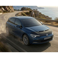 Schwarze Verkleidung der vorderen Motorhaube VW Golf 8 2019+