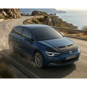 Schwarze Verkleidung der vorderen Motorhaube VW Golf 8 2019+