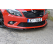 Spoiler unter der Frontstoßstange für Skoda Fabia RS Mk2, Maxton Design (glänzend schwarzer ABS-Kunststoff)