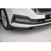 Spoiler unter der vorderen Stoßstange ver.2 für Škoda Octavia Mk4, Maxton Design (ABS-Kunststoff ohne Oberflächenbehandlung)