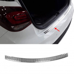 Kantenabdeckung der hinteren Stoßstange aus Edelstahl Hyundai i20 2018-21