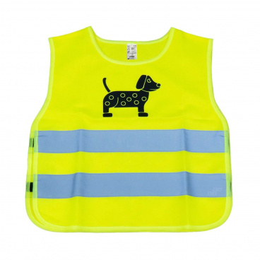 Warnweste Kinder gelb mit Zertifikat DOG AMIO-03937 Warnweste Kinder gelb mit Zertifikat DOG AMIO-03937