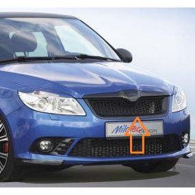 Milotec-Maske mit schwarzem Kühlergrill Škoda Roomster / Fabia II Milotec-Maske mit schwarzem Kühlergrill Škoda Roomster / Fabia II