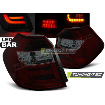 BMW E87/E81 2004-08.2007 Rückleuchten rot getönte LED-Leiste
