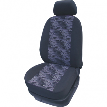 Autoschondecke Velour E-Skoda Octavia II – geteilter Rücksitz + Armlehne – weißer Planet