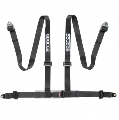 4 - Punkt. Sicherheitsgurt Sparco schwarz - E-Homologation