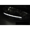 Klare Frontleuchten für Ford Fiesta MK7 13–16, LED-Tagfahrlicht, Chrom