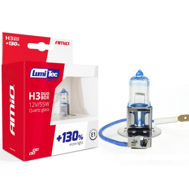 Halogenlampen H3 12V 55W LumiTec +130% - 2 Stk Halogenlampen H3 12V 55W LumiTec +130% - 2 Stk