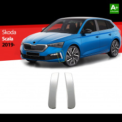 Edelstahl-Seitengitter des unteren Kühlergrills Škoda Scala 2019+