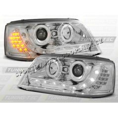 VW T5 2003-09 FRONT KLARES TAGESLICHT LED CHROM