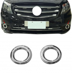 Chrom-Frontstoßstangenrahmen aus Edelstahl OMTEC Mercedes Benz Vito W447 2014+