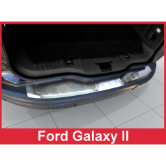 Edelstahlabdeckung - Schwellenschutz für die hintere Stoßstange Ford Galaxy II 2006-10