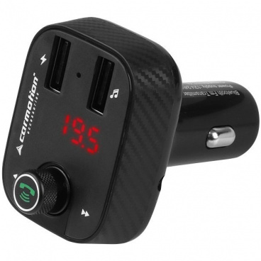 FM-Transmitter + Freisprecheinrichtung + Voltmeter 8–30 V + Ladegerät 2 x USB 3,4 A FM-Transmitter + Freisprecheinrichtung + Voltmeter 8–30 V + Ladegerät 2 x USB 3,4 A