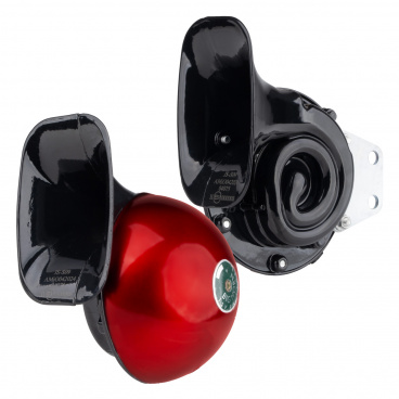 Hupensignalhorn Set 2 Stk. rot 125 mm 12V AMIO-04075