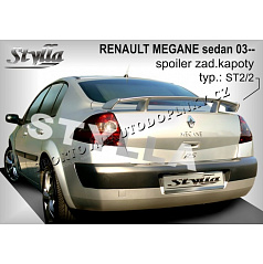 RENAULT MEGANE II Limousine 03+ Heckspoiler. Hauben (EU-Homologation)