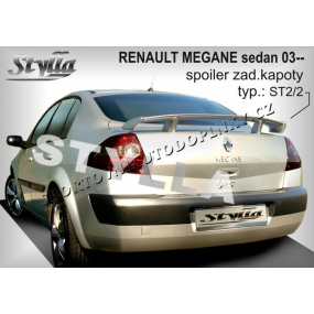 RENAULT MEGANE II Limousine 03+ Heckspoiler. Hauben (EU-Homologation) RENAULT MEGANE II Limousine 03+ Heckspoiler. Hauben (EU-Homologation)