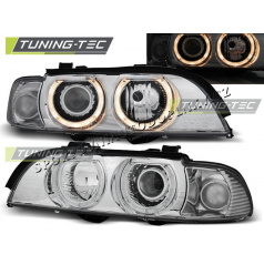 BMW E39 09.1995-06.2003 ANGEL EYES H7/H7 CHROM-KLARE SCHEINWERFER