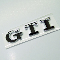 Selbstklebendes GTI-Emblem für VW-Fahrzeuge, schwarz