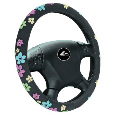 Lenkradbezug - Blumen 37-39mm
