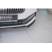 Spoiler unter der vorderen Stoßstange ver.1 für Skoda Superb Mk3 FL Facelift, Maxton Design (glänzend schwarzer ABS-Kunststoff)