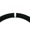 Sportlenkrad WRC 350 mm schwarzes Wildleder / silberne Naht