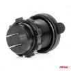 Wasserdichtes Autoladegerät mit USB-Anschlüssen und Schalter USB + 2x USB-C QC3.0 12V 24V AMIO-04596