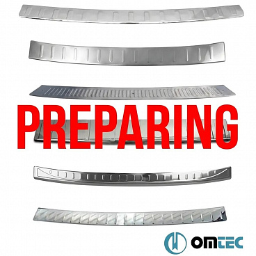 Geschliffene Edelstahl-Abdeckung der oberen Kante des hinteren Stoßfängers Škoda Octavia IV 2020+ Kombi