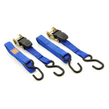 Gurt mit Ratsche und Haken 2 Stück 125daN 24mm x 4,50m TÜV
