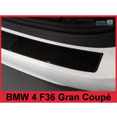 Carbon-Abdeckung - Schwellerschutz für die hintere Stoßstange 3D BMW 4 F36 Grand Coupé 2014-16
