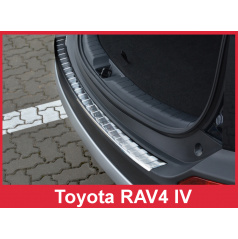 Edelstahlabdeckung - Schwellenschutz für die hintere Stoßstange Toyota RAV4 IV 2013-15