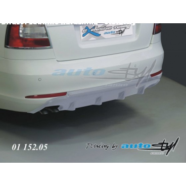 Heckstoßstangendiffusor – Silber, Škoda Octavia II Heckstoßstangendiffusor – Silber, Škoda Octavia II