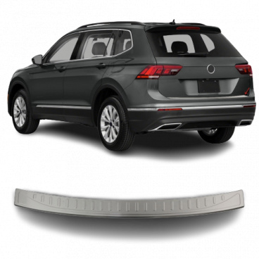 Edelstahl-Heckstoßstangenabdeckung Omtec VW Tiguan II 2016+ poliert