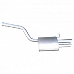 Der hintere Teil des Škoda Octavia II Auspuffs 1.4TSi (90 kW, 11/2008-), 1.8TSi (112,118 kW, 06/2007-), 2.0TSi (110kW, 11/2004-10/2008)