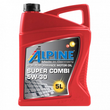 Synthetisches Motoröl Alpine 5W-30 SUPER COMBI Synthetisches Motoröl Alpine 5W-30 SUPER COMBI