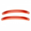 Lenkradseitenverkleidung 36-38 cm rot Carbon