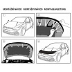 Verkleidung der Vorderseite der Motorhaube schwarz Citroen C3 2016-24