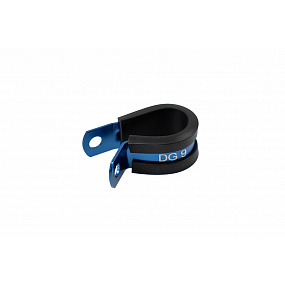 Mocowanie uchwyt przewodów 14,3mm pojedyncze aluminium Blue