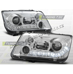 VW BORA 1998-05 FRONT KLARES TAGESLICHT LED CHROM