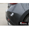 Selbstklebendes Dekor GECKO silber