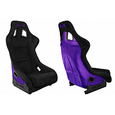 Sportstuhl SLIDE KS2 Premium Schwarzer Velours Lila Glitzer