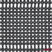 Sitzbezug mit Perlen schwarz 45x120 cm