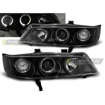 Honda Accord 94-97 (USA) Angel Eyes schwarze klare Frontleuchten