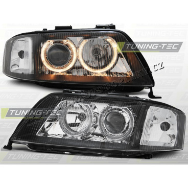 AUDI A6 (C5) 1997–99 KLARES VORDERE LICHT ANGEL EYES SCHWARZ