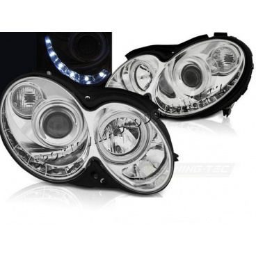 Klare Frontleuchten für Mercedes CLK W209 2003–10, Tageslichtchrom