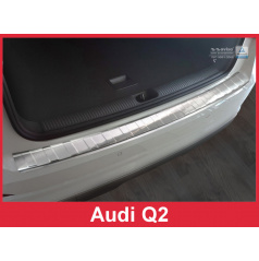 Edelstahlabdeckung - Schwellenschutz für die hintere Stoßstange Audi Q2 2016+