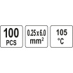 Schrumpfschlauch mit wasserfestem Kleber, Set à 100 Stück
