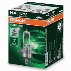 Ostram Ultra Life H4 55W Halogenlampe (4 Jahre Garantie) 1 Stk
