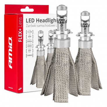 LED-Hauptscheinwerferlampen H7/H18 FLEX+ Lens Series AMiO-03660