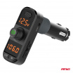 FM-Autotransmitter 2×USB-A 1×USB-C microSD 12V 24V AMIO-04653