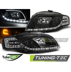 AUDI A4 B7 11.2004-03.2008 FRONT-KLARE LED-RÖHRENLICHTER SCHWARZ